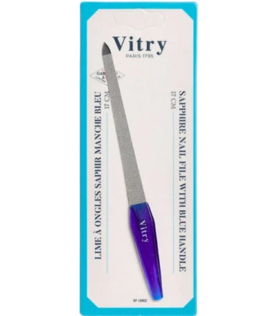 Vitry Super Safirblå Neglefil 17 cm - 1 stk