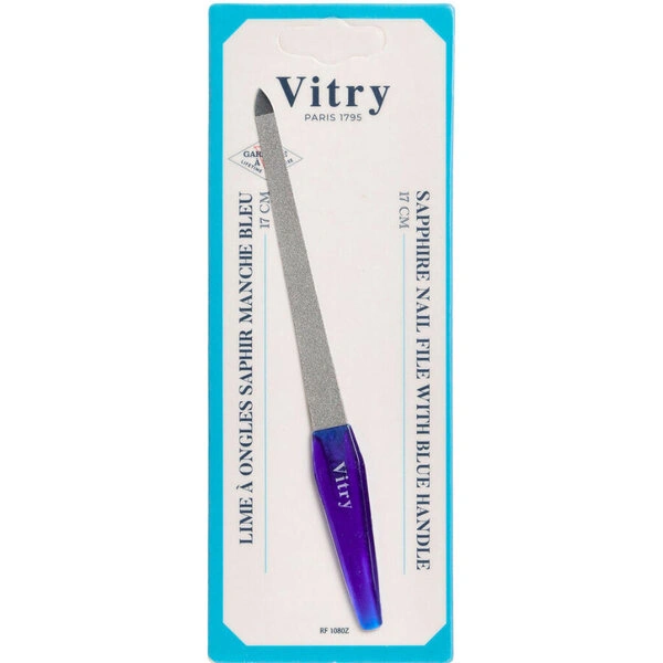 Vitry Super Safirblå Neglefil 17 cm - 1 stk